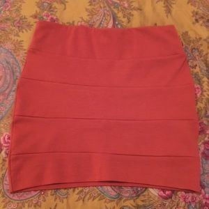 The Impeccable pig mini skirt orange
